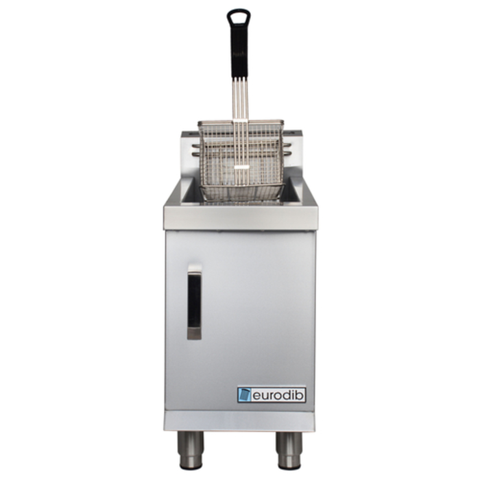 Eurodib TCF15L 15 lb. Propane Gas Countertop Fryer With Basket For Cooking Fries And More