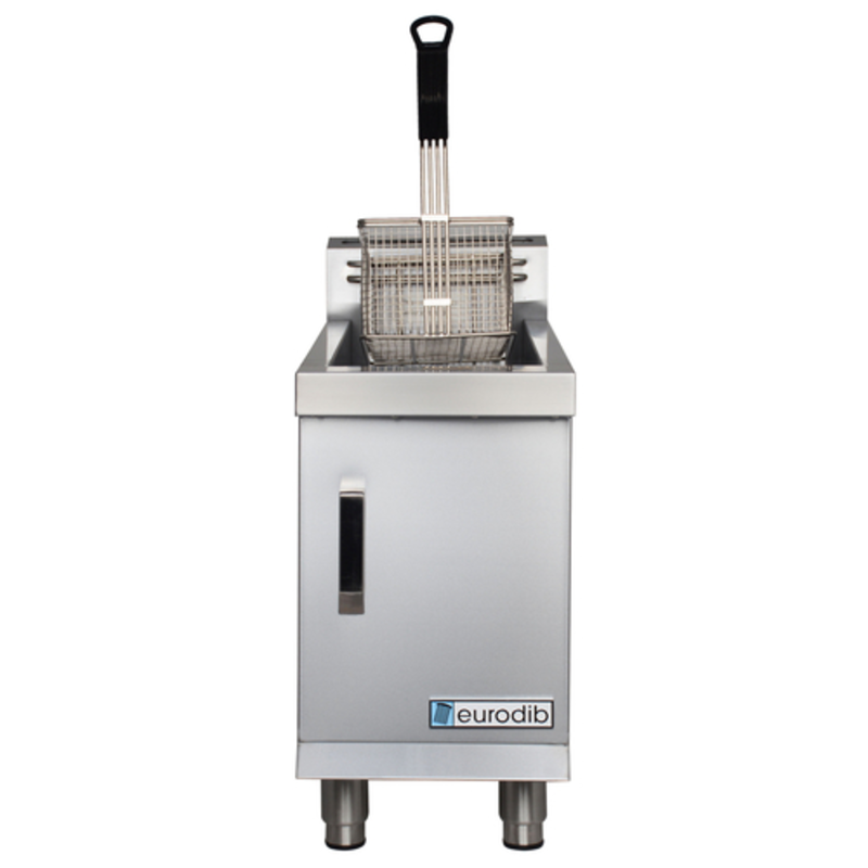 Eurodib TCF15L 15 lb. Propane Gas Countertop Fryer With Basket For Cooking Fries And More