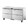 True TUC-60D-4-HC~SPEC3 Undercounter Four-Drawer Refrigerator In Stainless Steel Design