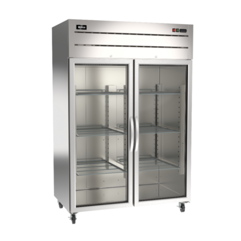 OMCAN 50119 54" Top Mounted Two Door Reach-In Refrigerator For Commercial Kitchens
