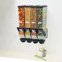 Server 88780 SLIMLINE™ Wall-Mount Dry Food & Candy Dispenser Quad 2-Liter