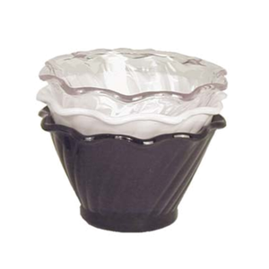 ICC-5CL 5 oz. Clear SAN Plastic Ice Cream Sundae Dish