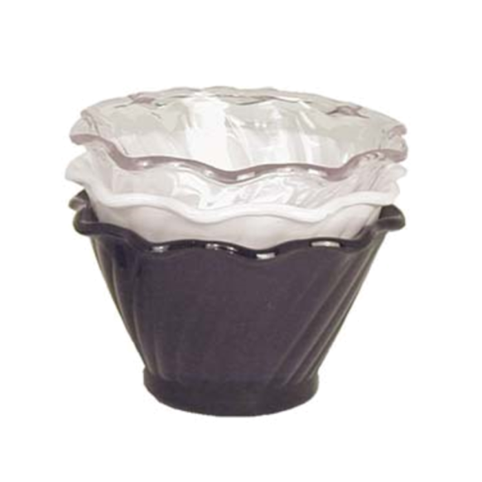 ICC-5CL 5 oz. Clear SAN Plastic Ice Cream Sundae Dish