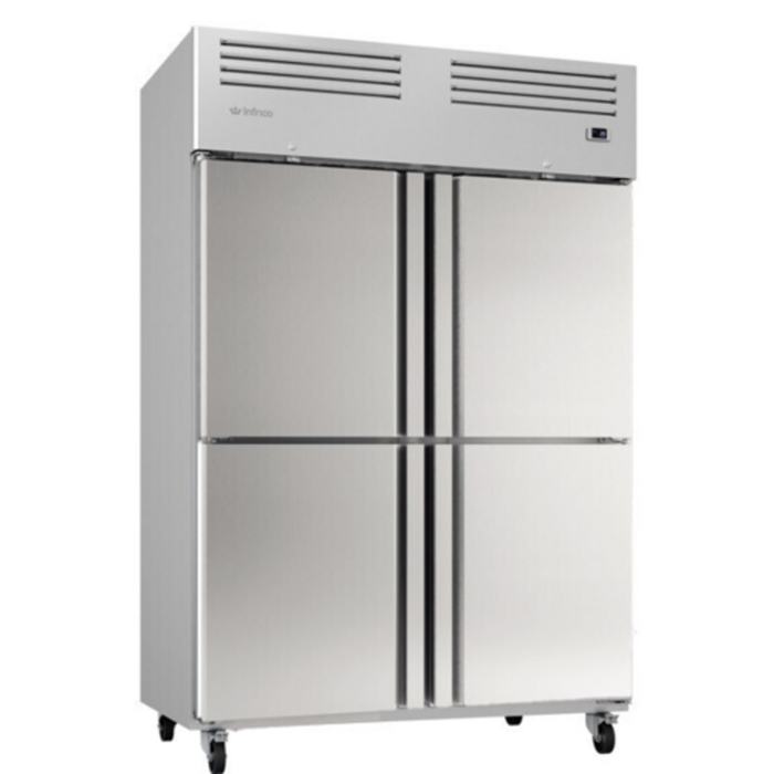 Infrico IRR-AGB49_4 Réfrigérateur commercial à deux sections de 138,4 cm de largeur, 1 387 litres
