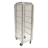 Omcan 18633 Clear Nylon Rack Cover 28" x 24" x 62"