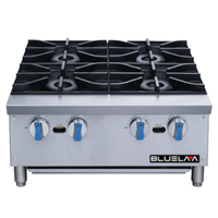 BLUELAVA BLHP24 24"W Four Burner Countertop Gas Hotplate