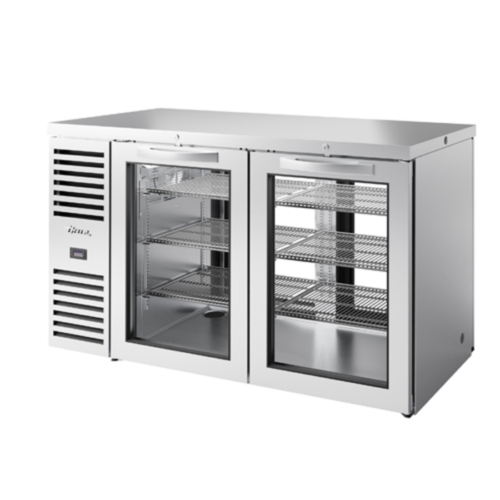 True TBR60-PTSZ1-L-S-GG-GG-1 60-Inch Pass-Thru Back Bar Cooler