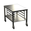 Alto-Shaam Equipment Stand With Racks, 23 Inch Oven Shelf, Mobile Design With Casters For Commercial Kitchen Use.