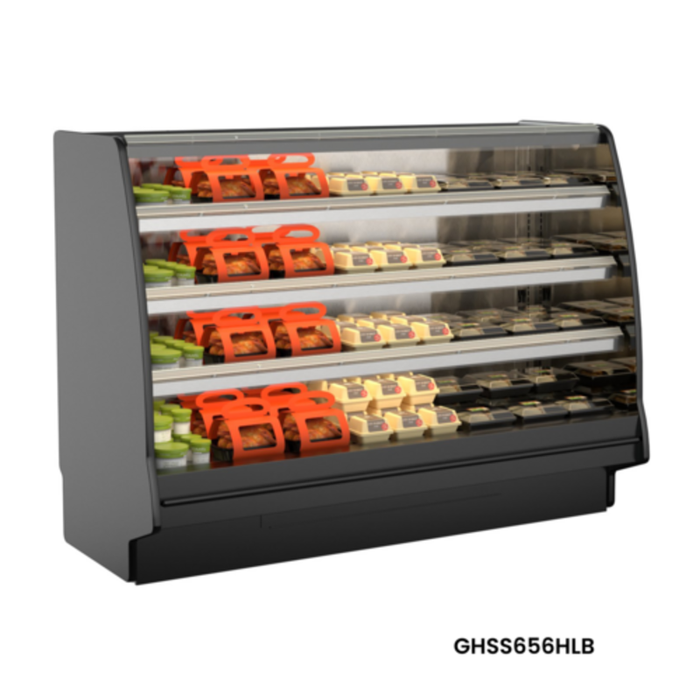 Structural Concepts GHSS656HLB 75-3/8"W Heated Self-Service Deli Display Case