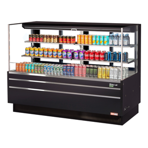 Turbo Air TOM-72L-UFD-W(B)-3S-N 70-3/4"W Horizontal Open Display Merchandiser