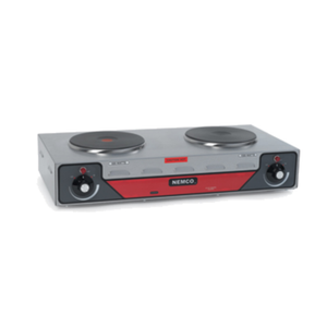 Nemco 6310-2-240 24-1/8"W Countertop Electric Hotplate Double Burner