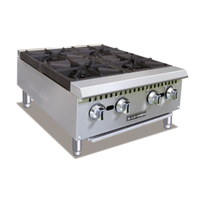 Black Diamond BDCTH-24 24" Countertop Gas Hotplate 4 Burners