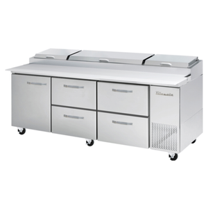 Bluenix BAPP93-D4RM-HC 93-1/4" Refrigerated Pizza Prep Table