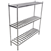 Rack de rangement pour fûts en aluminium OMCAN 44614 avec support à fûts en aluminium à 3 étages d’une capacité de 6 fûts pour bars, pubs, restaurants