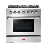OMCAN 48595 36" Residential Natural Gas Range with 6 Burners