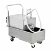 Omcan 44481 Mobile Fryer Oil Filter Machine 23 L Capacity stainless steel mobile fryer oil filter cart with hose and wheels