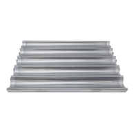 Omcan 81115 18" x 26" 5-Compartment Baguette/French Bread Pan
