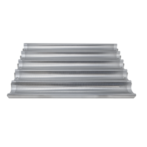 Omcan 81115 18" x 26" 5-Compartment Baguette/French Bread Pan