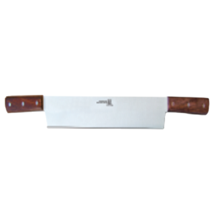 Omcan 11518 14" Blade Double Wood Handle Cheese Knife