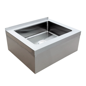 Omcan 44605 28" x 20" Floor Mount Stainless Steel Mop Sink