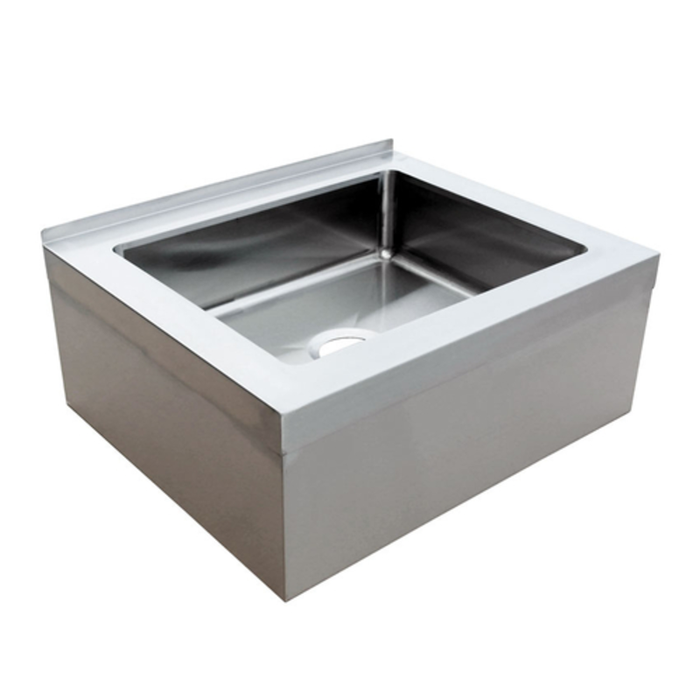 Omcan 44605 28" x 20" Floor Mount Stainless Steel Mop Sink