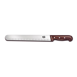 Victorinox 7.6059.12 14" Wide Granton Edge Wood Handle Slicer Knife