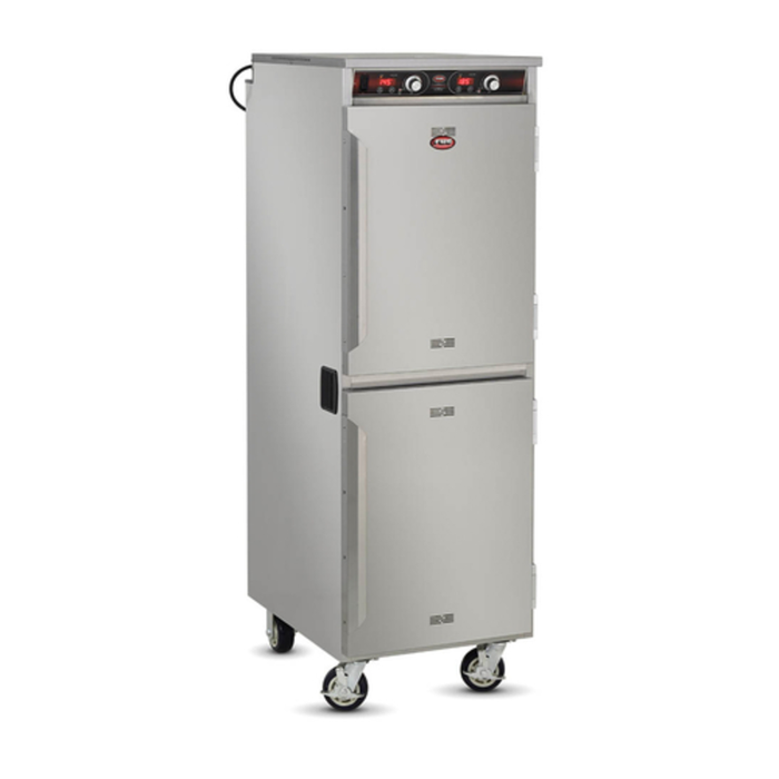 FWE HLC-1826-8-8 Mobile Split Cavity Radiant Heated Holding Cabinet