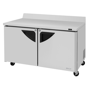 Turbo Air TWR-60SD-N 60" Two-Door Worktop Refrigerator 17 cu.ft.