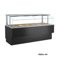 Structural Concepts FB10SS-8H 125"W Heated Self-Service Food Bar Display Case