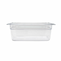 Omcan 80062 1/4 Size 10-7/16" x 6-3/8" Clear Food Pan