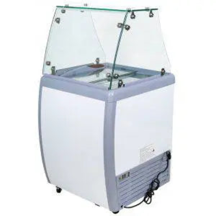 Ancaster DC/FG-150 26-Inch Commercial Glass Ice Cream Freezer With Sliding Glass Top