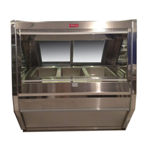 Vitrine de présentation chaude sur pied Howard-McCray CHS40-6E-S de 194,3 cm de large pour charcuterie