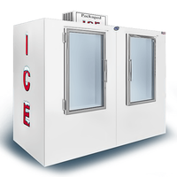Leer TD155UAGP 96 Inch Indoor Ice Merchandiser 155 Cu. Ft. Auto Defrost