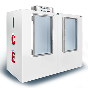 Leer TD155UAGP 96 Inch Indoor Ice Merchandiser 155 Cu. Ft. Auto Defrost