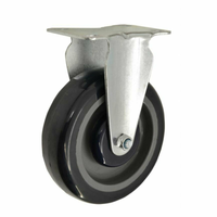 Omcan 43568 Fixed Polypropylene Caster for Stock Carts, 242 lbs. Capacity