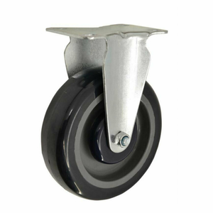 Omcan 43568 Fixed Polypropylene Caster for Stock Carts, 242 lbs. Capacity