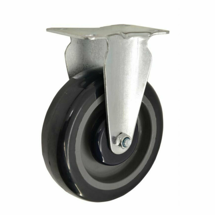Omcan 43568 Fixed Polypropylene Caster for Stock Carts, 242 lbs. Capacity