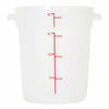 Clear Polycarbonate Food Storage Container With Measurement Markings Up To 4 Quarts For Accurate Portioning