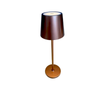 OMCAN 48508 Rechargeable LED Table Lamp in Brown, Elegant Design for Home and Outdoor Use
