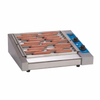 Antunes HDC-30A 30 Hot Dog Capacity Electric Grill With Juicy Hot Dogs Grilling Perfectly On Slanted Rails