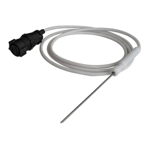 High-Precision Food Monitoring Sensor with White Cable and Metal Probe for Accurate Measurement