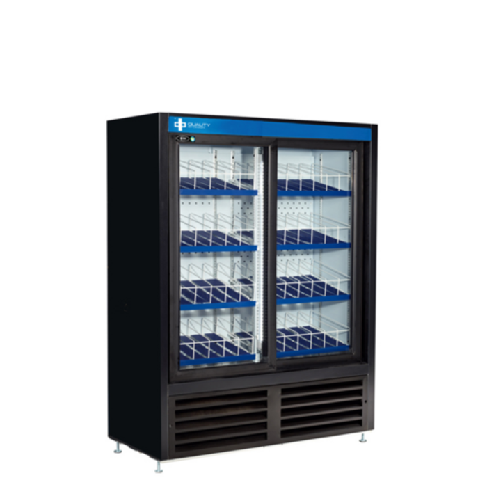 QBD CD4160-HC 47-Inch Low Profile Sliding Door Glass Cooler