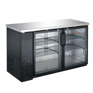 OMCAN 50060 Cave à bouteilles réfrigérée à deux sections de 154,4 cm pour bar arrière