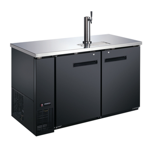 Omcan 50067 59" Draft Beer Cooler Kegerator Two-Section Dispenser