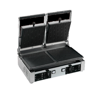 Univex PPRESS2R Double Electric Countertop Panini Grill 19.6" x 10"