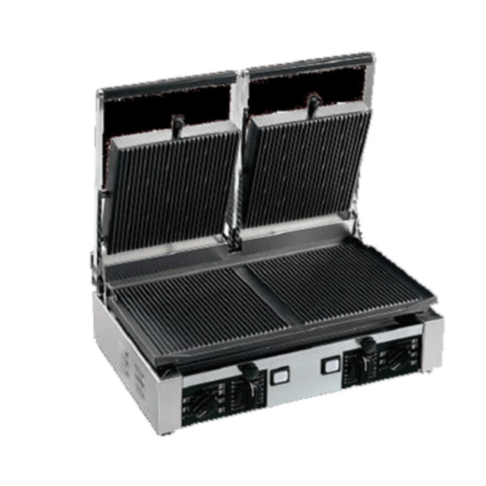 Univex PPRESS2R Double Electric Countertop Panini Grill 19.6" x 10"