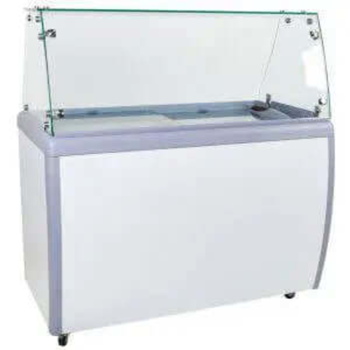Ancaster DC-360 49.6-inch Glass Door Dipping Cabinet Freezer
