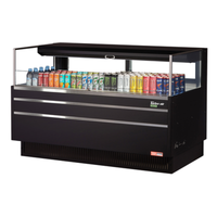 Turbo Air TOM-60L-UFD-W(B)-1S-N 58-3/4"W Open Display Merchandiser