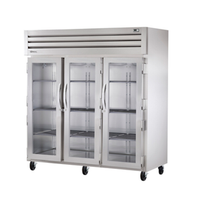 True STR3R-3G-HC 77.75 inch Three Glass Door Reach-In Refrigerator