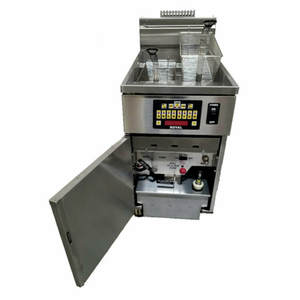 Royal RHEF-60-2-DM2 120 lb. 39" Gas Fryer Battery with Filtration